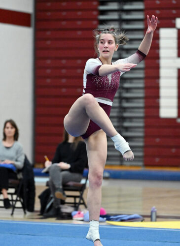 Lady Lion gymnasts roll on